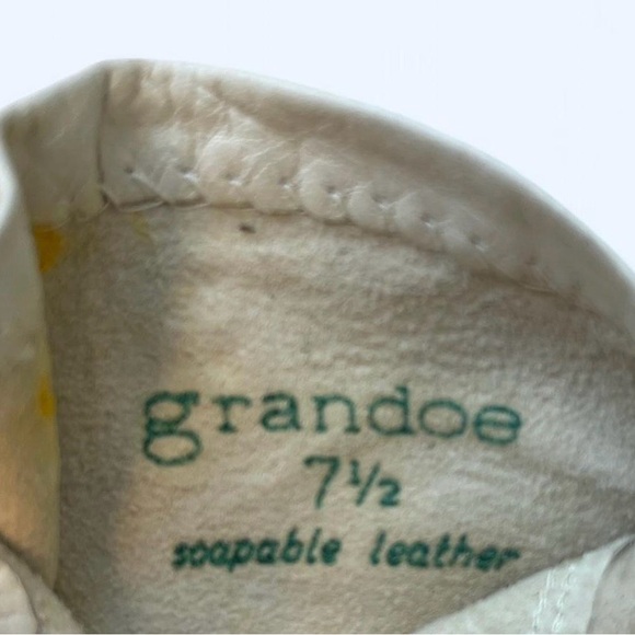 Grandoe vintage washable white Leather Women's Gloves wedding classic artdeco - Picture 6 of 6